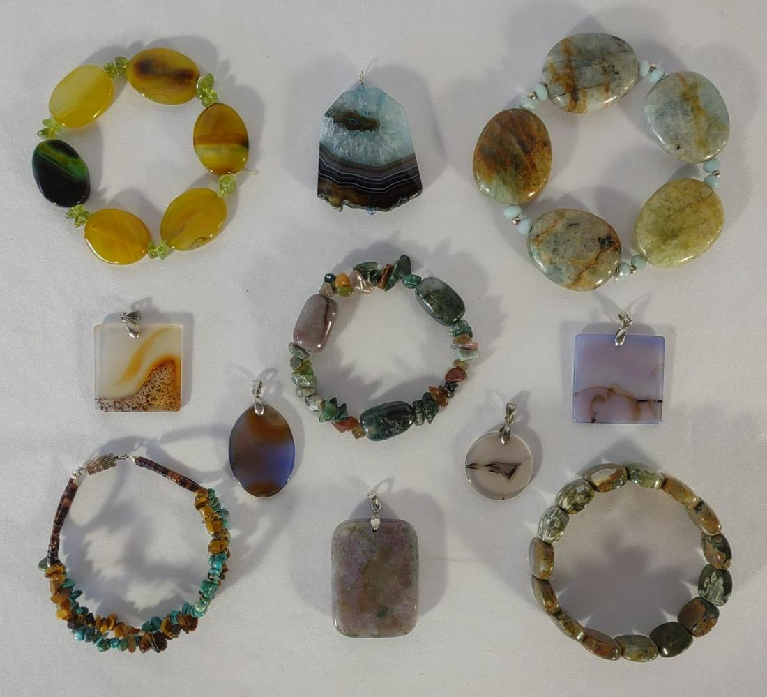 Gemstone & Polished Stone Bracelets & Pendants (1 of 8)