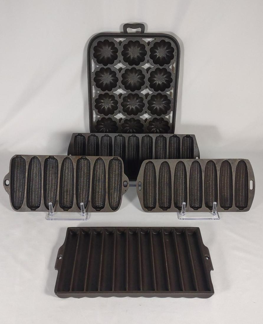 5 Cast Iron Corn Bread, Break Stick & Muffin Pan (1 of 17)