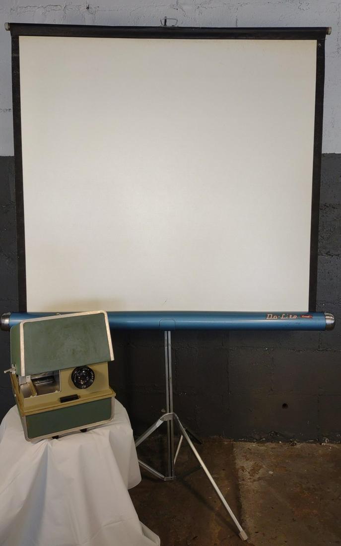 Vintage Da-Lite Comet Projector Screen & Argus (1 of 14)