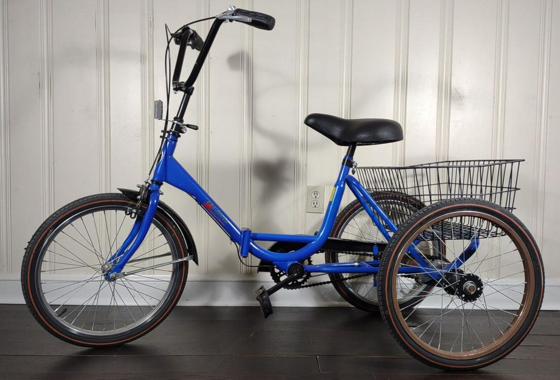 Worksman Cycles PT3CB Adult Tricycle Bike in Blue (1 of 13)