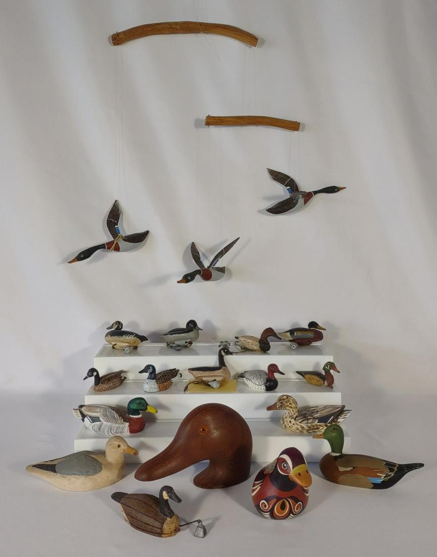 Miniature Duck Decoy Replicas & Head (1 of 20)