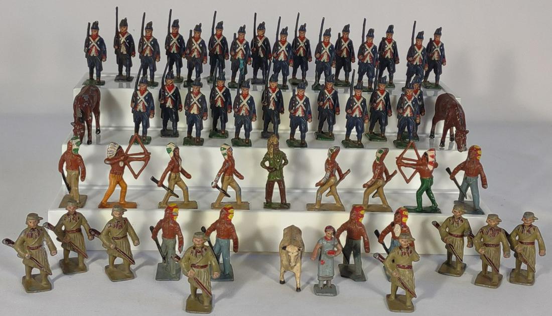 Vintage Lincoln Logs Lead Toy Figurines (1 of 20)