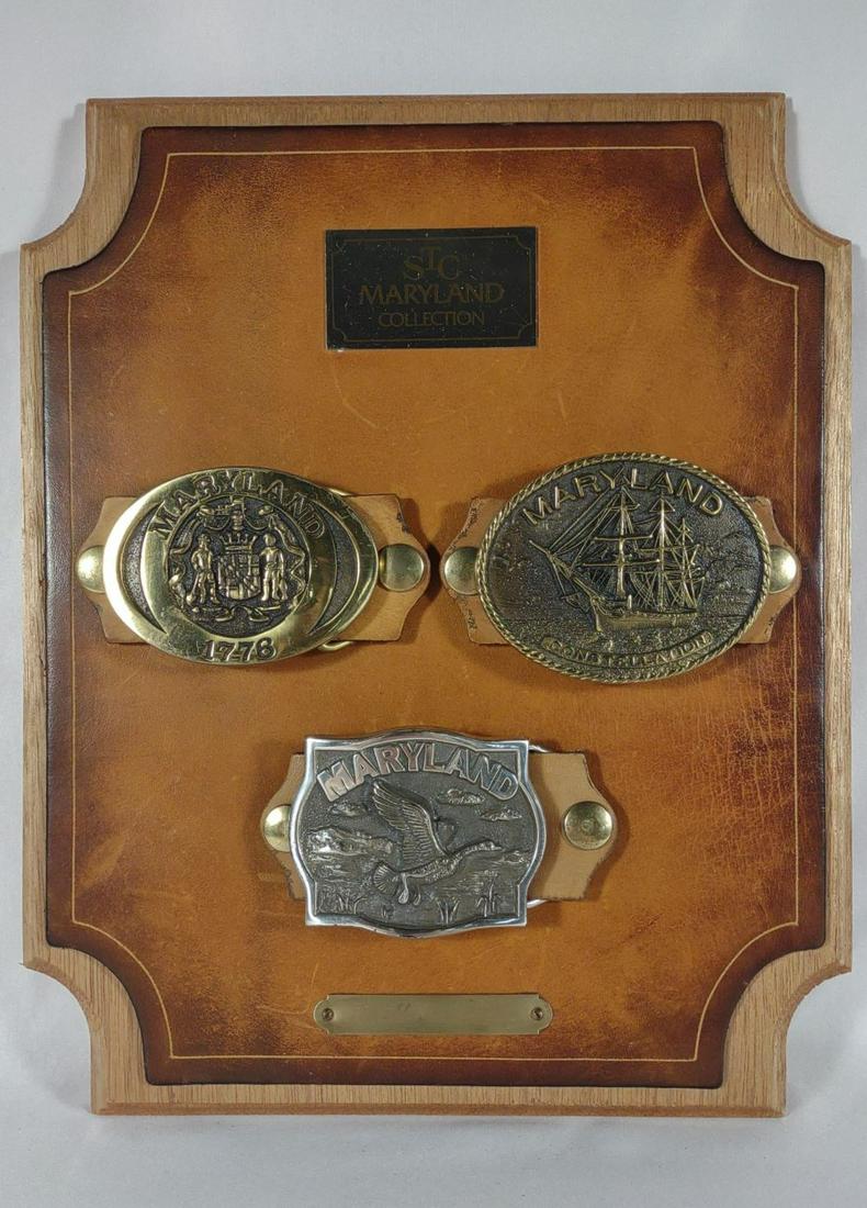 Maryland Sterling Silver & Bronze Belt Buckles (1 of 10)