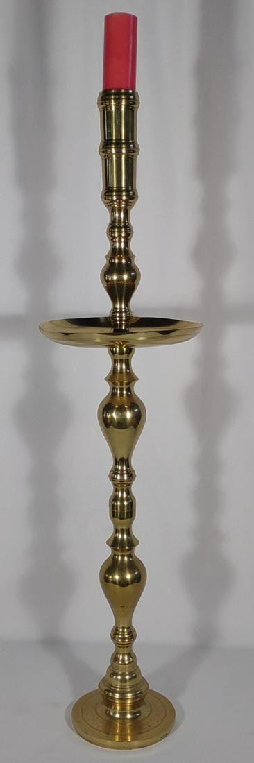 39" Tall Freestanding Brass Candlestick Holder (1 of 8)