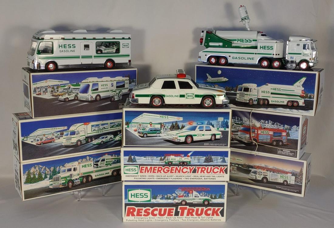 9 Toy Hess Trucks in Original Boxes. (1 of 10)