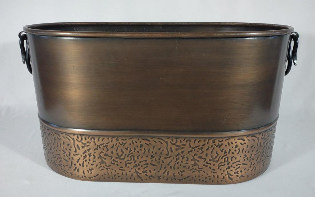 Modern Faux Copper Fireplace Boiler Tub / Bucket (1 of 7)