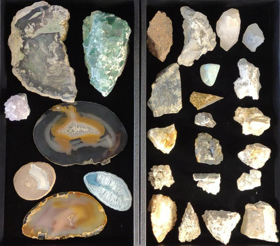 Natural Gemstone Minerals, Crystals, Agate Slices (1 of 13)