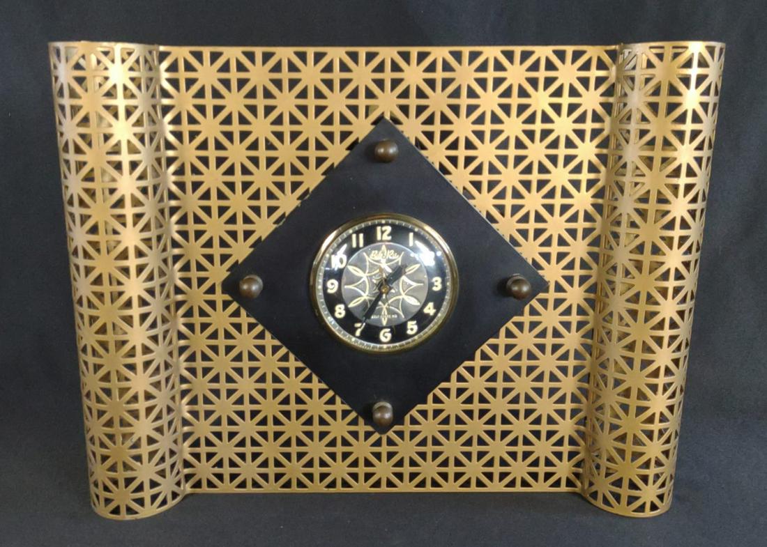 Mid Century Bilt Rite Brass Clock (Works) (1 of 8)