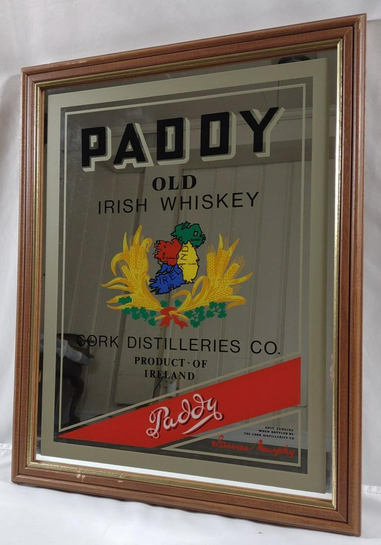 Paddy Old Irish Whiskey Advertising Bar Mirror (1 of 7)