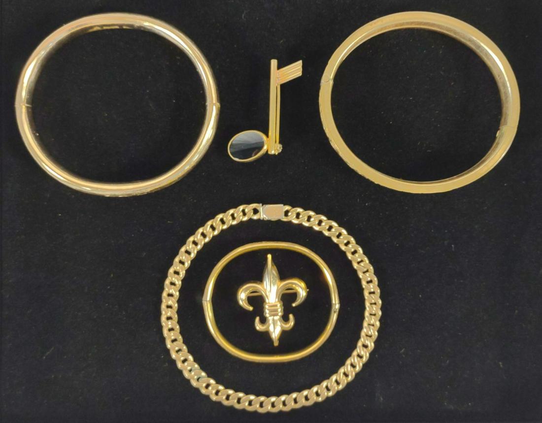 6 Rolled Gold & Gold Filled Bangles & Pins (1 of 16)