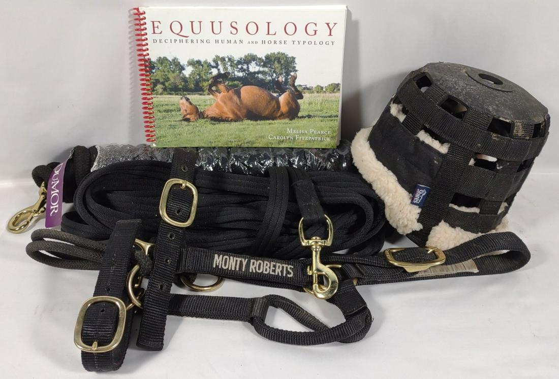 Horse Training Halter, Lead Line & Grazing Muzzle (1 of 9)