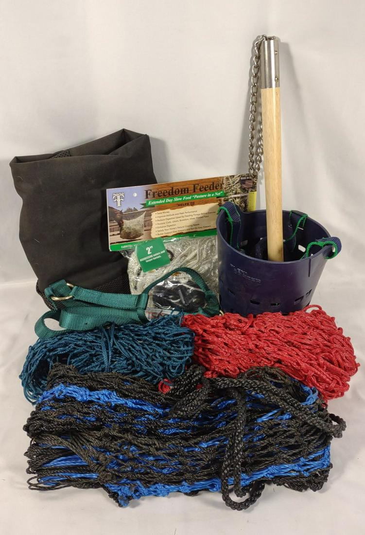 5 Horse Feeder Hay Nets, Twitch & Muzzle (1 of 10)