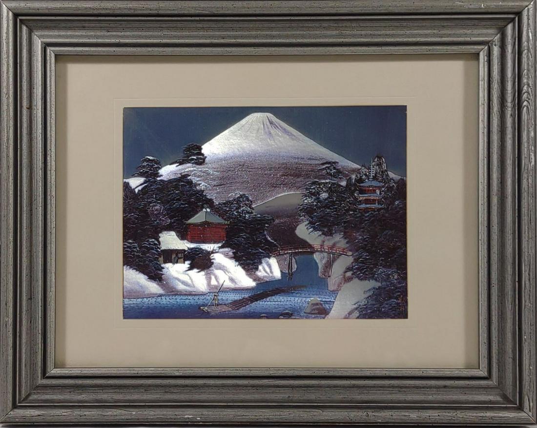 Japanese Mount Fuji Foil Print (1 of 7)