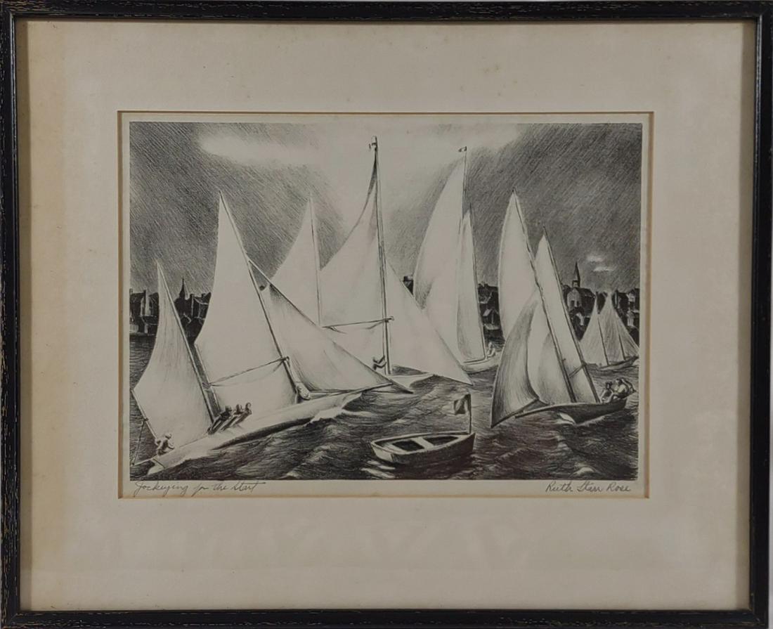 Ruth Starr Rose Signed Lithograph in Frame (1 of 10)