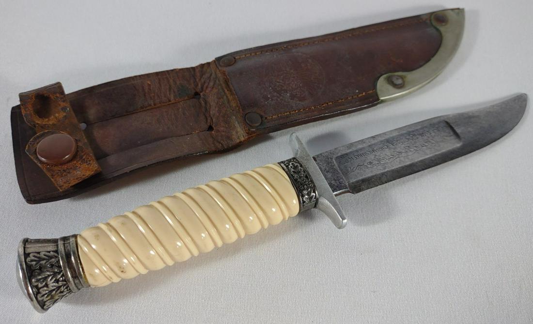 WWII German Army Heer Handled Knife w/ BSA Sheath (1 of 10)