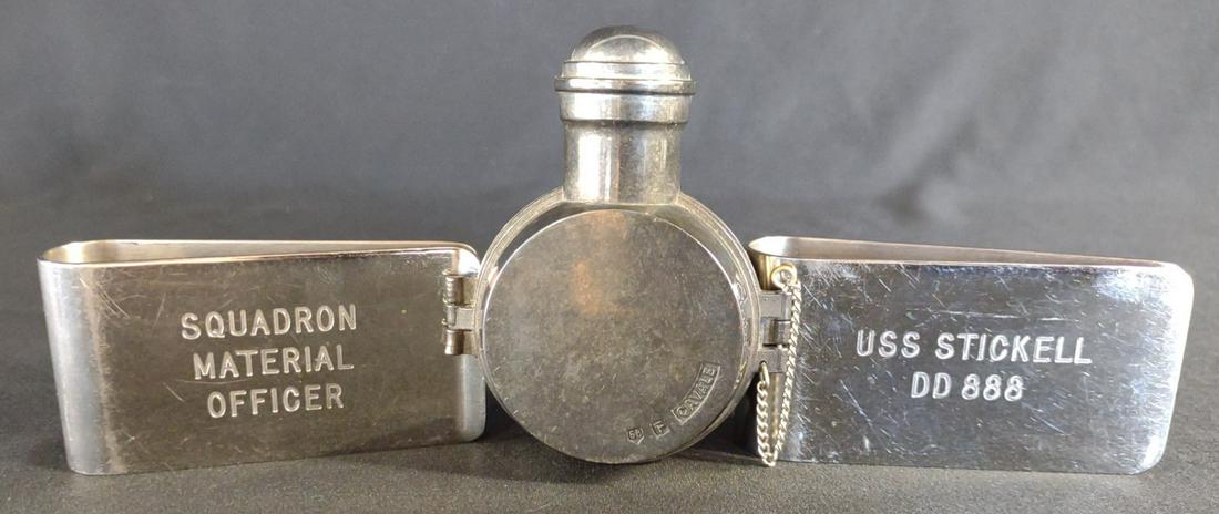 USS Stickell Ship Perfume Bottle & Napkin Holder (1 of 8)