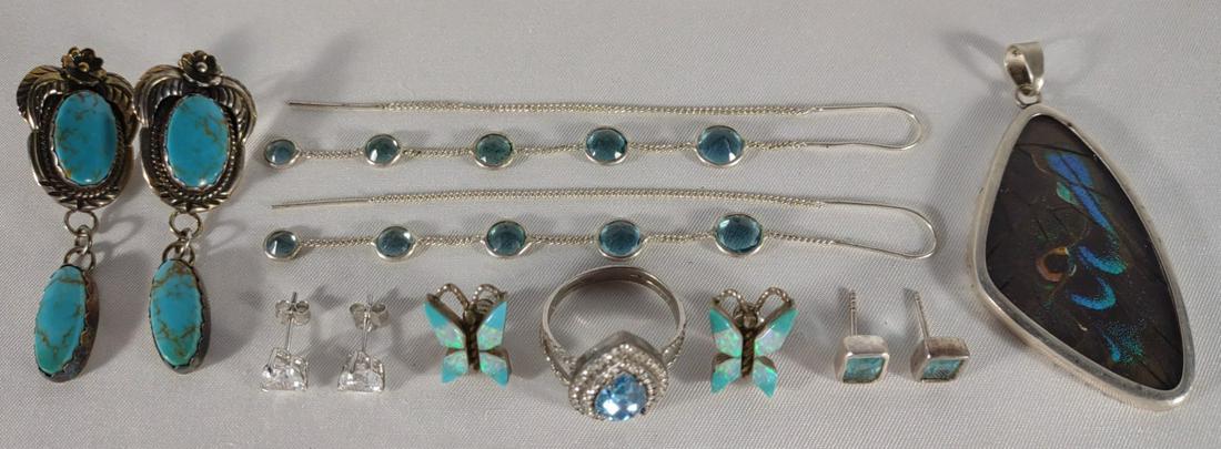Sterling Silver & Turquoise Jewelry Suite (1 of 12)
