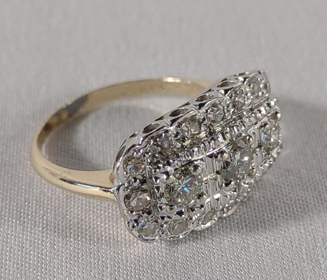 1 ctw Diamond 14K Gold Cocktail Ring (1 of 9)