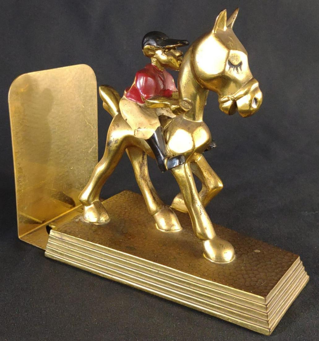 1935 K&O Brass Jockey Extendable Bookend (1 of 8)