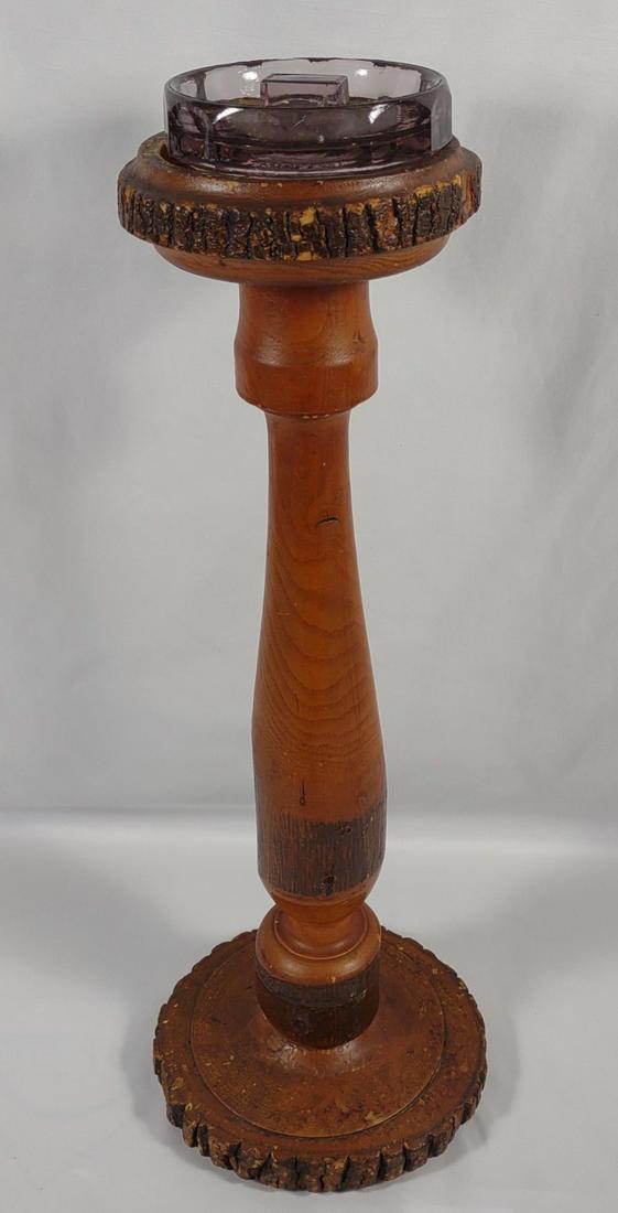 Antique Purple Humidor Converted Ashtray (1 of 7)