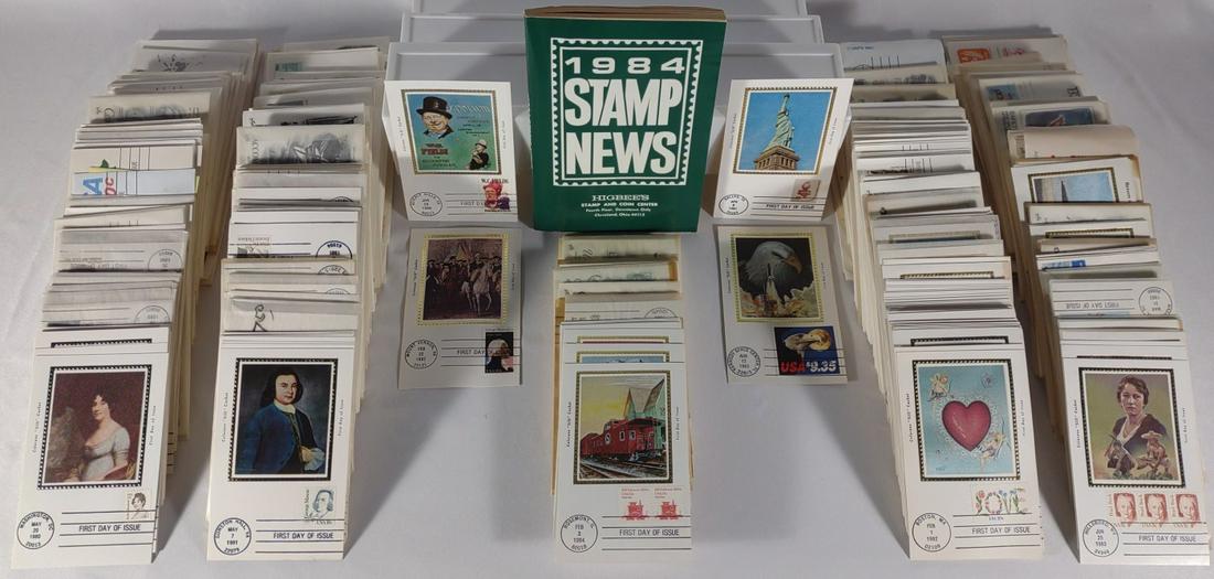 1980-84 First Day Issue Stamps & Silk Cachets (1 of 11)