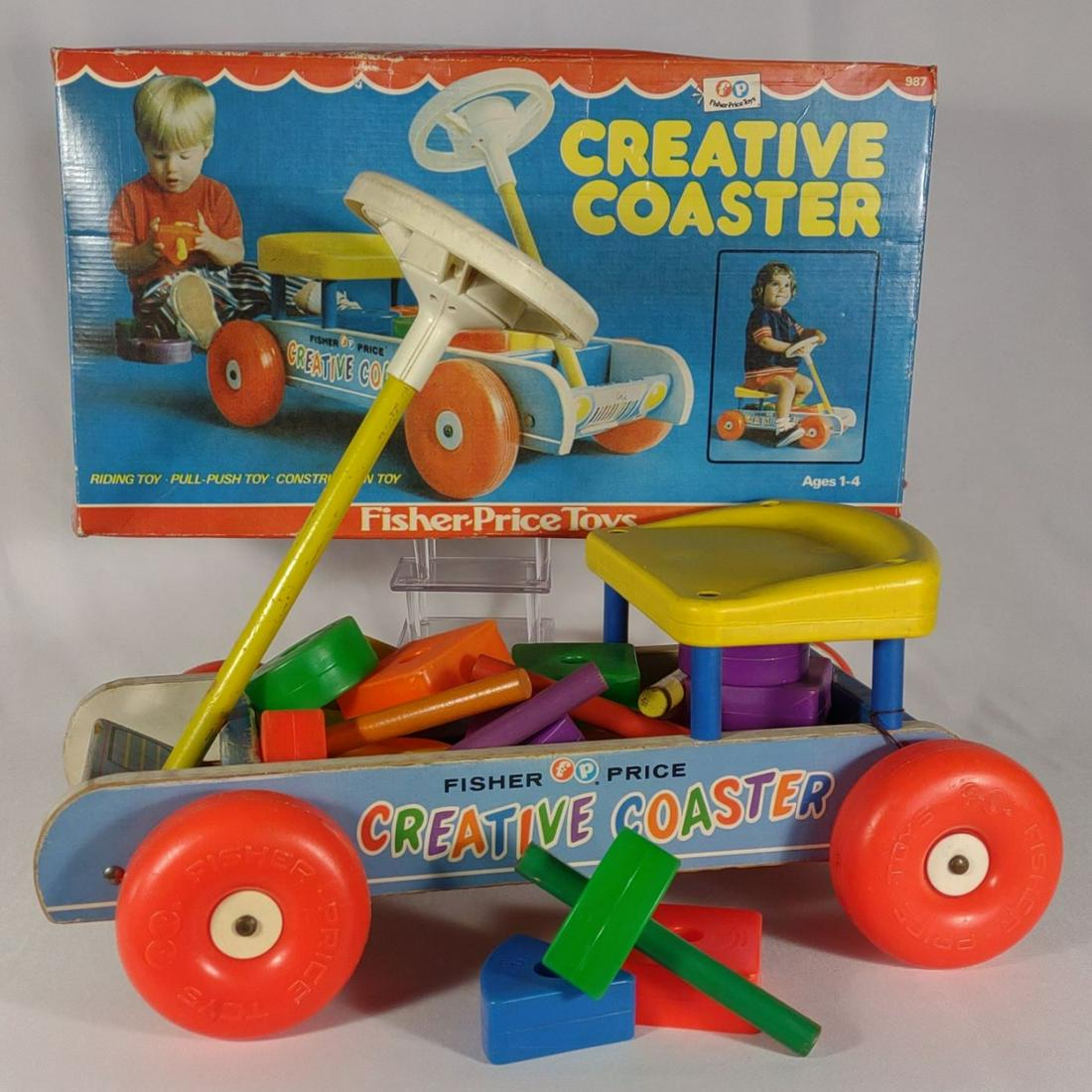Fisher Price #987 Creative Coaster Toy w/ Box (1 of 11)