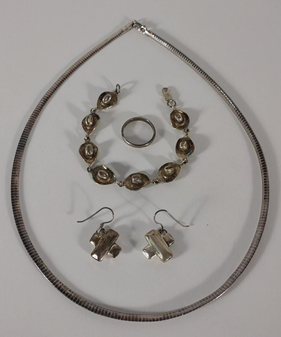 Vintage Sterling Silver Mixed Jewelry Suite (1 of 12)