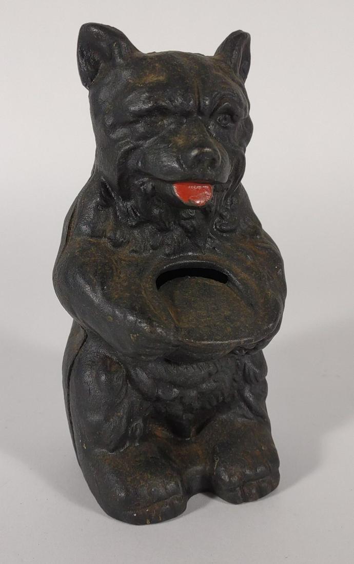 Vintage Cast Iron Bear Still Bank (1 of 7)