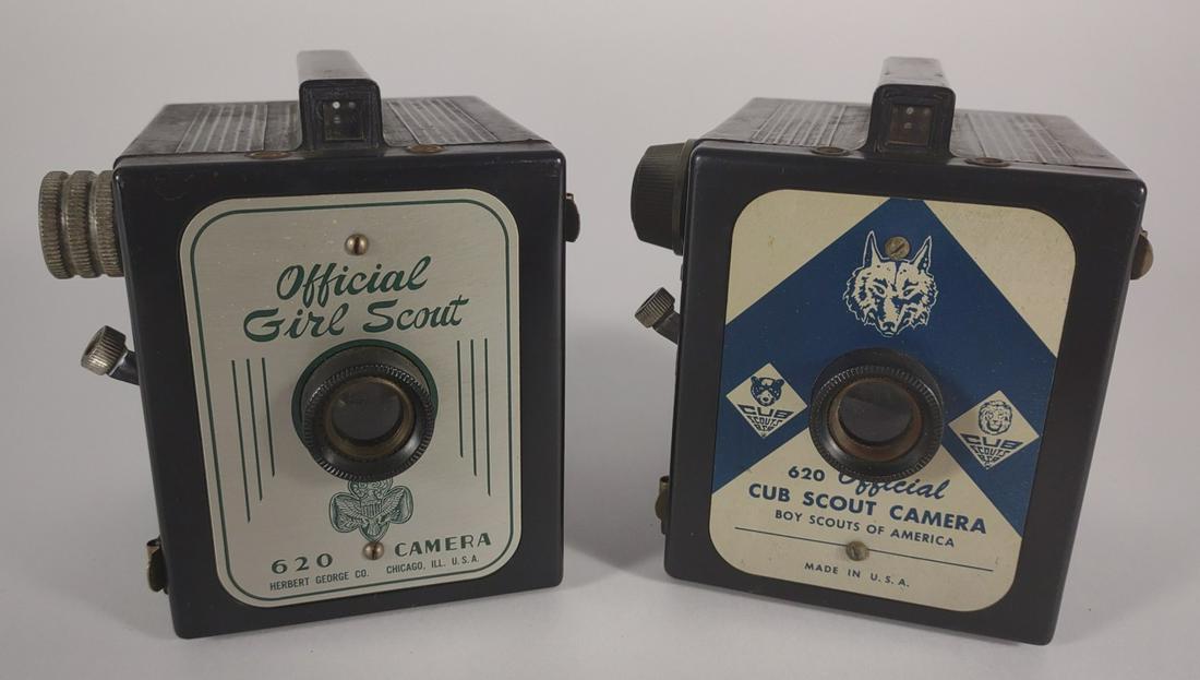 (2) 1950s Cub & Girl Scout 620 Cameras (1 of 10)