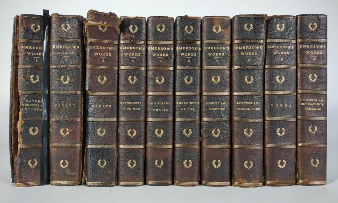 (10) Emersons Works Centenary Ed. Book Set (1 of 11)