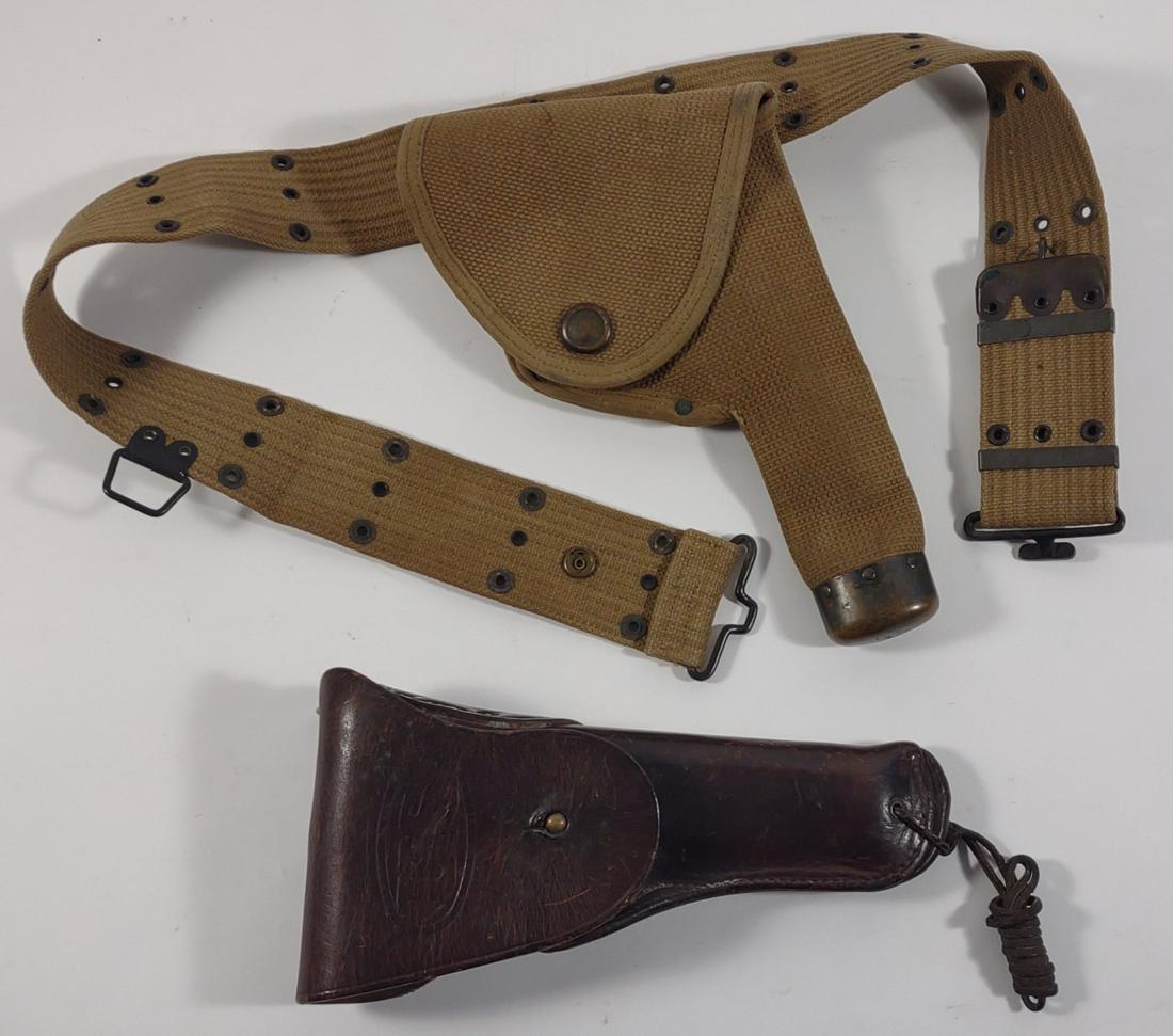WWI Mills Holster, Ammo Belt & m1911 Holster (1 of 16)