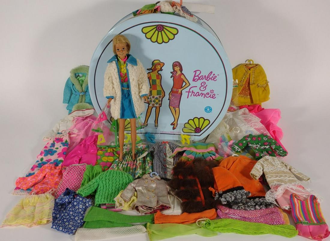 Vtg Sun Set Malibu Francie Doll & Francie Clothes (1 of 20)