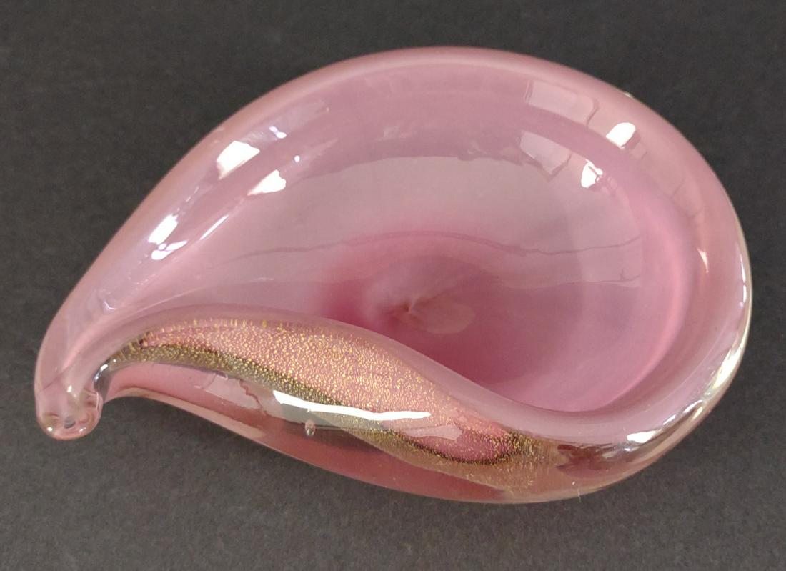 Murano Style Glass Art Shell Bowl (1 of 8)