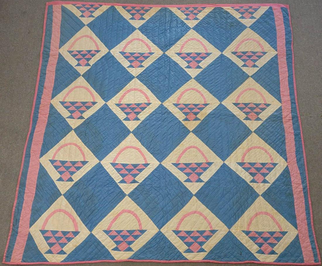 Handmade Basket Pattern Quilt (1 of 11)
