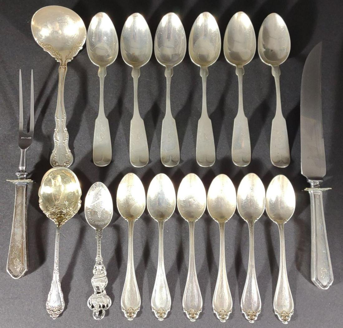 17 pc Sterling Silver Flatware Gorham, Armiger... (1 of 11)
