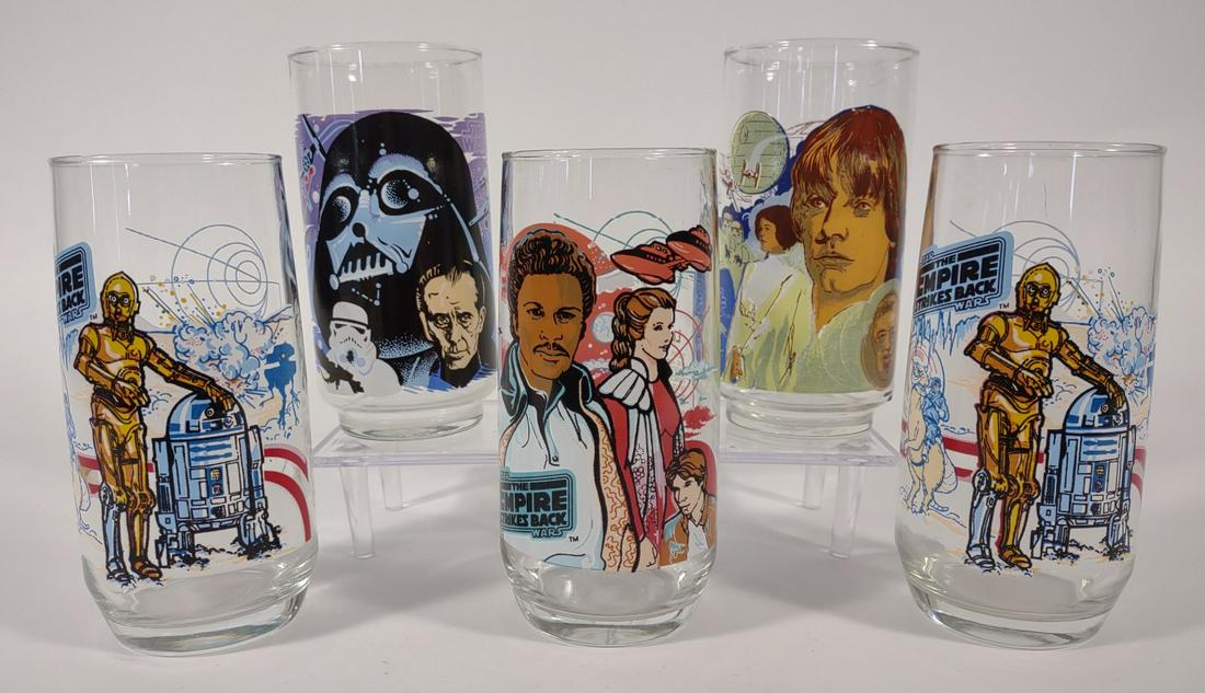 5 Vintage Star Wars Burger King Glasses (1 of 8)