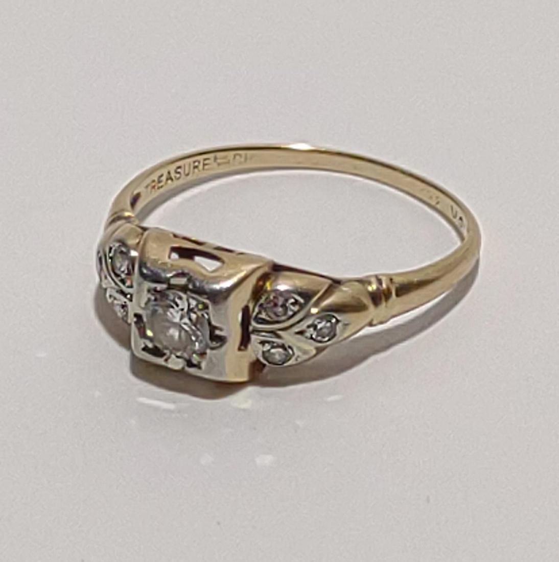 14K & 18K Yellow Gold Diamond Ring (1 of 6)