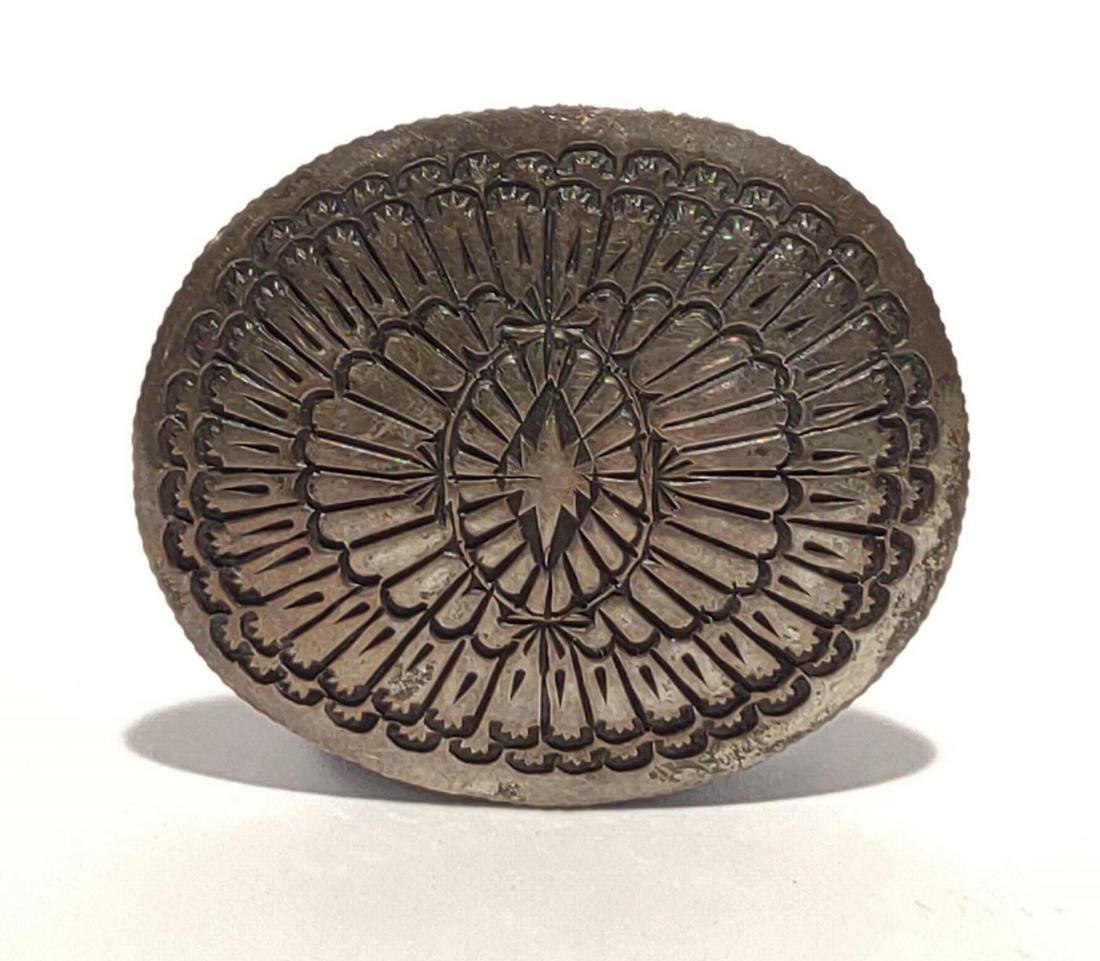 Harvey Bear Track Navajo Silver Brooch / Pin (1 of 4)