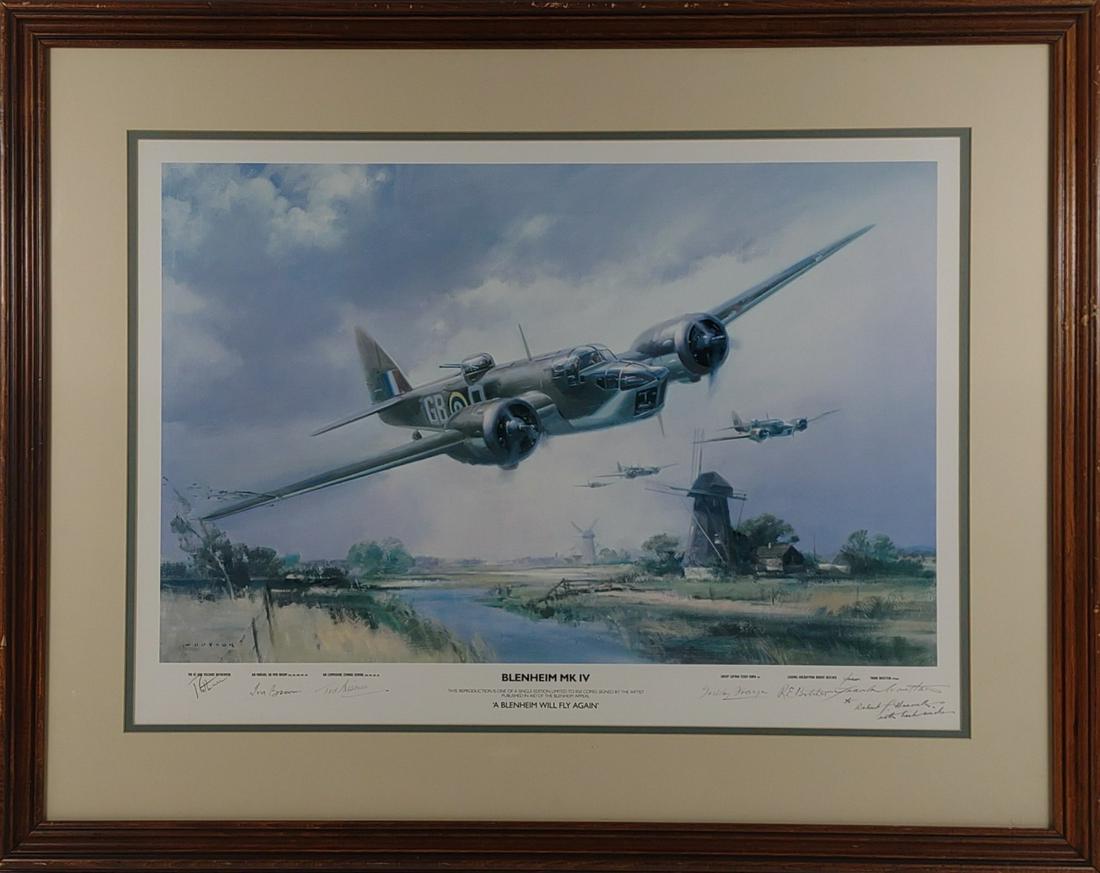 Frank Wootten Signed Blenheim MK IV Plane Print (1 of 10)
