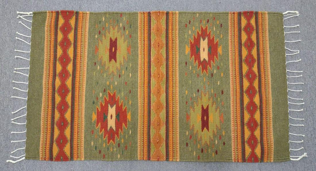 Zapotec Oaxaca Native American Rug 24" x 39" (1 of 7)