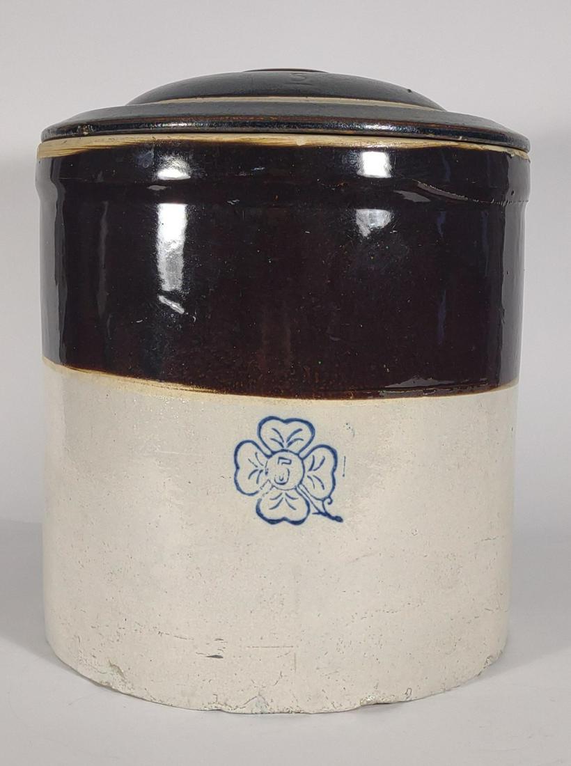 Miller Pottery 5 gal Stoneware Covered Crock (1 of 9)