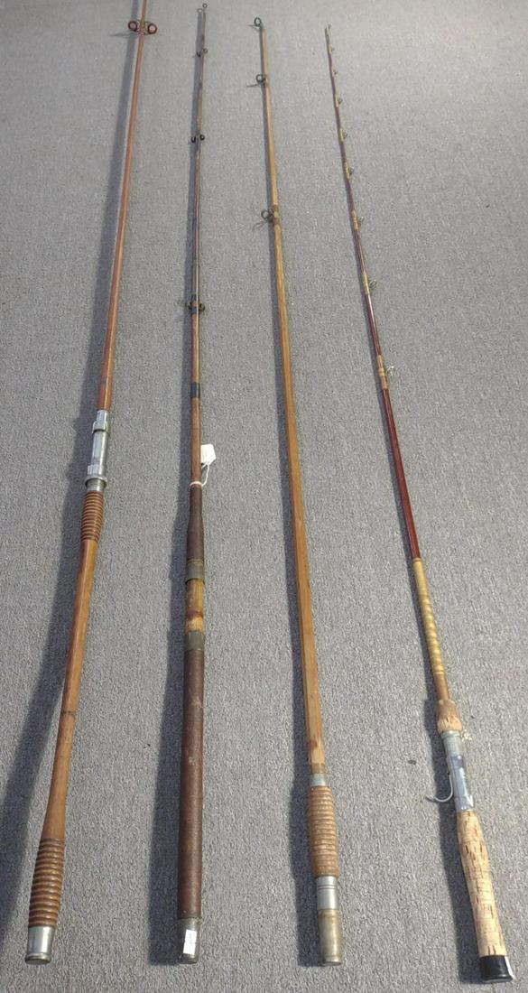 4 Vintage Trolling Boat Fishing Rods (1 of 10)