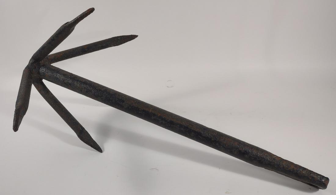 Old Grapnel Iron Boat Anchor 27" (1 of 7)