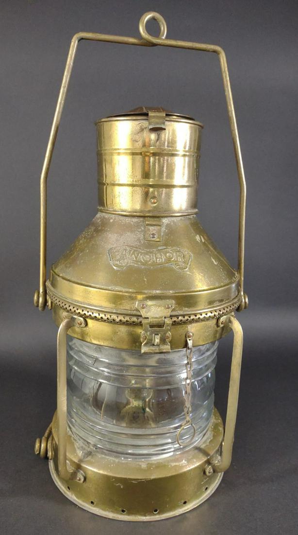 Anchor Copper & Brass Ships Lantern (1 of 10)