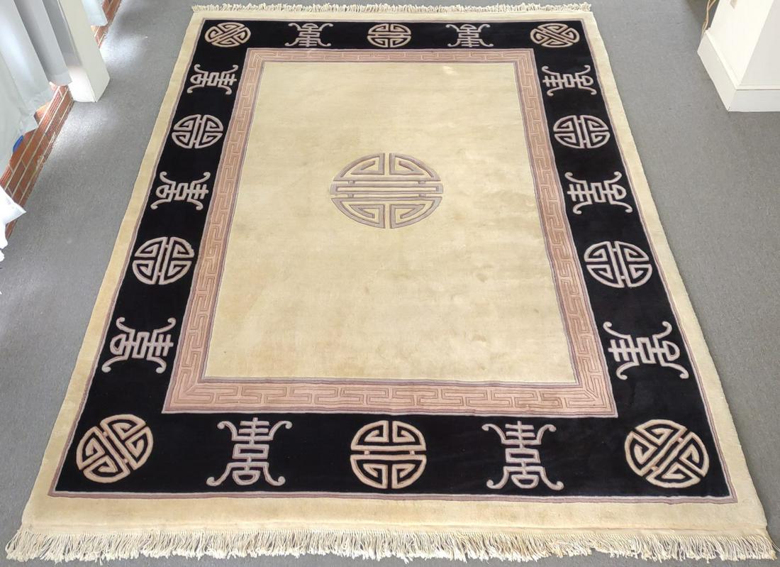 Chinese Peking Hand Knotted Wool Rug 11'8" x 8'5" (1 of 16)