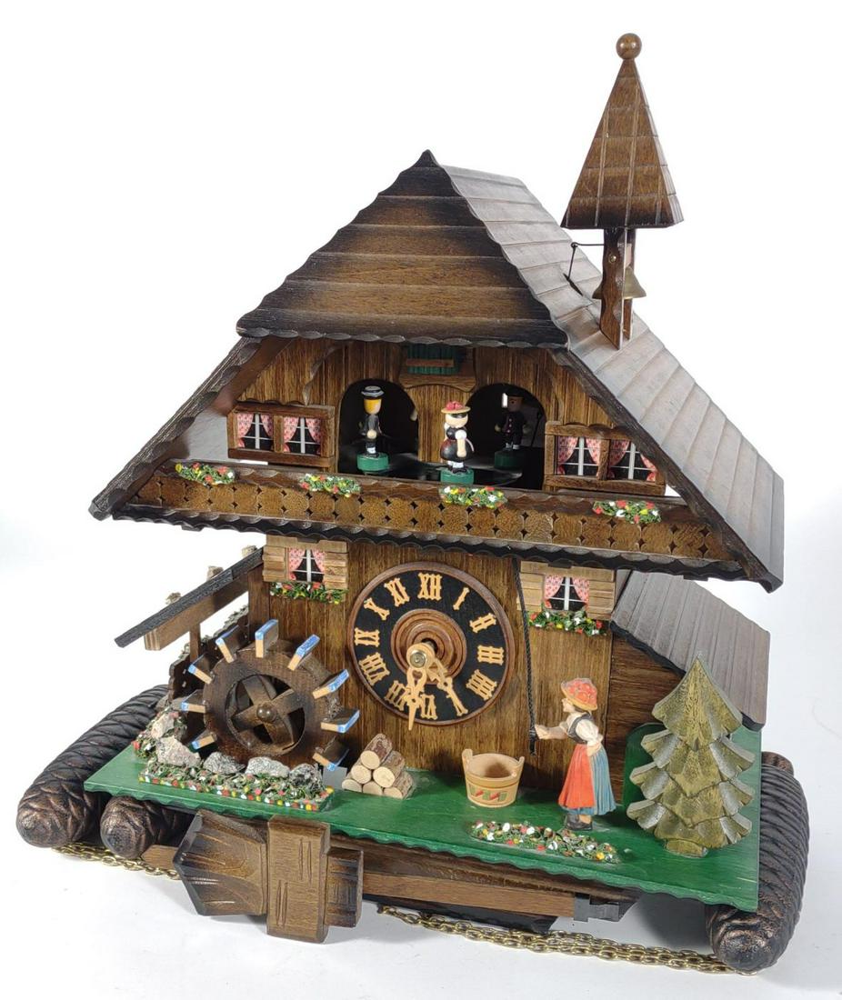 German 8-Day Musical Cuckoo Clock (Works) (1 of 15)