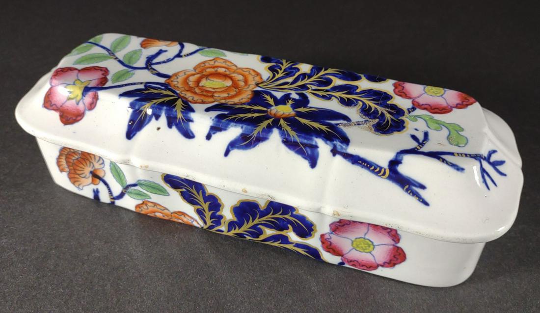 Victorian Ironstone Toothbrush Box (1 of 7)