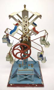 Doll et Cie Painted Tin Toy Ferris Wheel