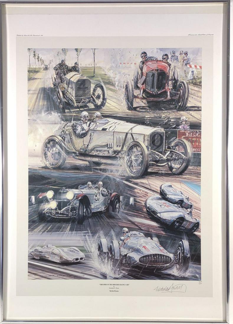 Nicholas Watts Signed 1st 50 Years Mercedes Litho (1 of 12)