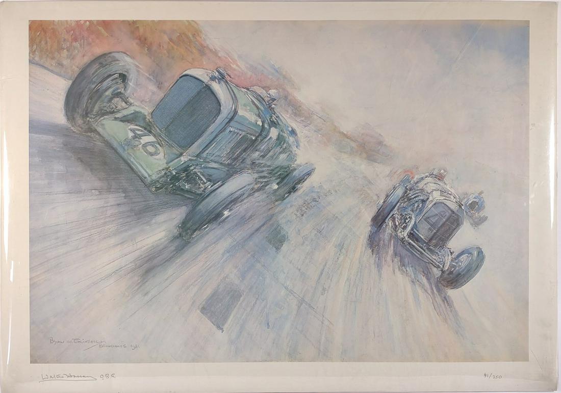 Walter Hassan Signed B. Grineau Auto Art Litho (1 of 8)